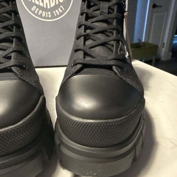Palladium Revolt Hi TX Black Women’s US 10M Platform Boots - Picture 2 of 12